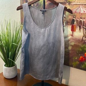Eileen Fisher Gray Silk Flowy Sleeveless Tank Size Small